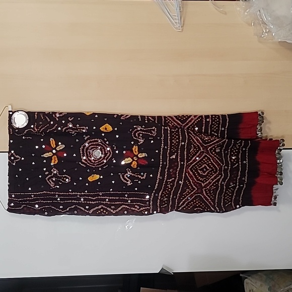 Woman's Scarf Dupatta Hand Stitched 81”x 38” Women's COOP Sawai Madhapur India